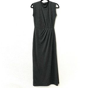 Club Monaco sleeveless faux wrap gray dress